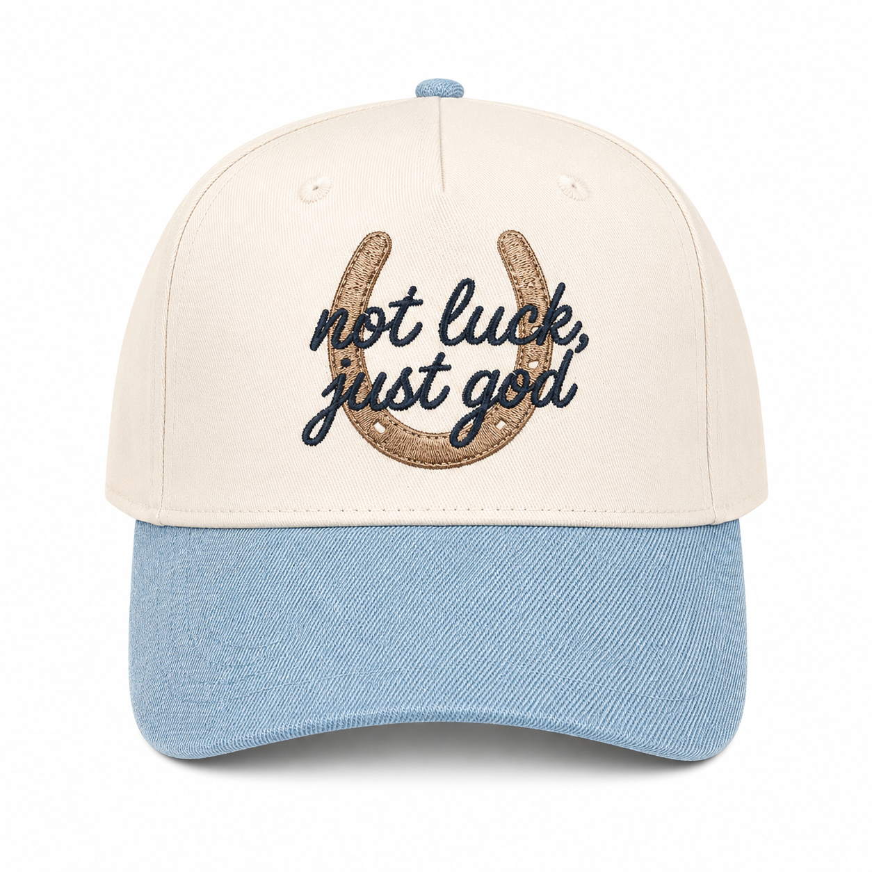 Not Luck, Just God Denim Trucker
