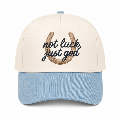 Not Luck, Just God Denim Trucker
