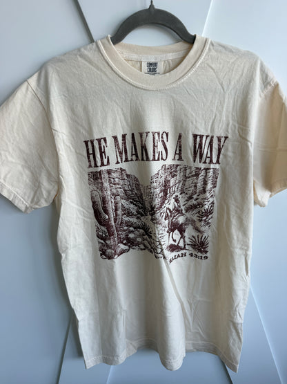He Makes A Way Comfort Colors Tee