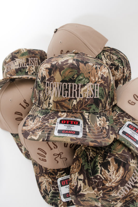 Camo Cowgirl-ish Trucker Hat