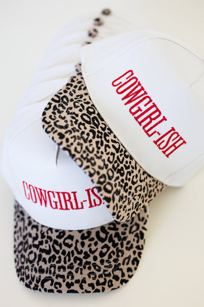 Cheetah Cowgirl-ish Trucker Hat